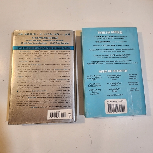 John Green 'The Fault in Our Stars' & R.J. Palacio 'Wonder' Books - Picture 4 of 10